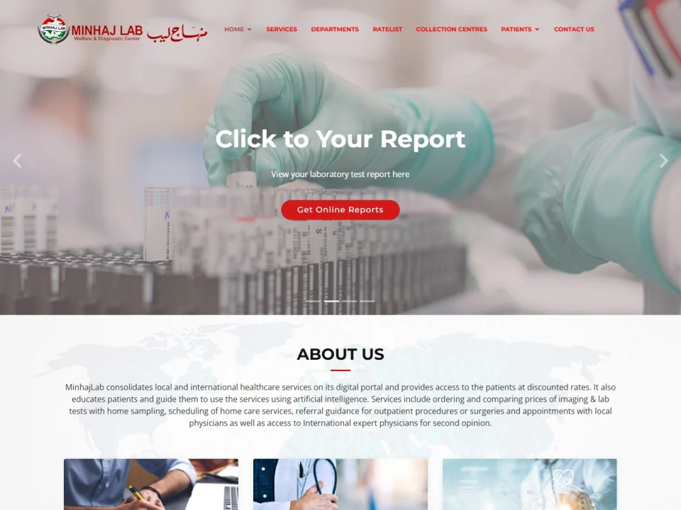 MinhajLab Angular laboratory web interface